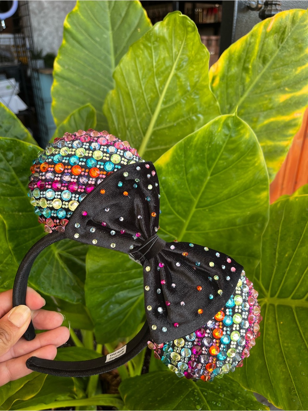 Disney Baublebar Minnie Mouse Crystal Multicolor Ears Headband